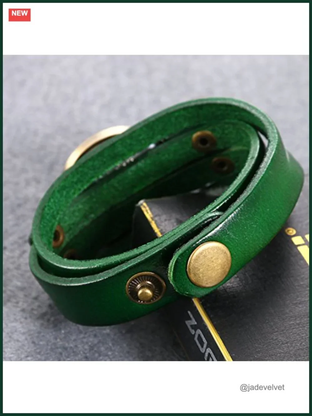 Lancardo Ladies Quartz Watch with Leather Wrap Cuff Bracelet